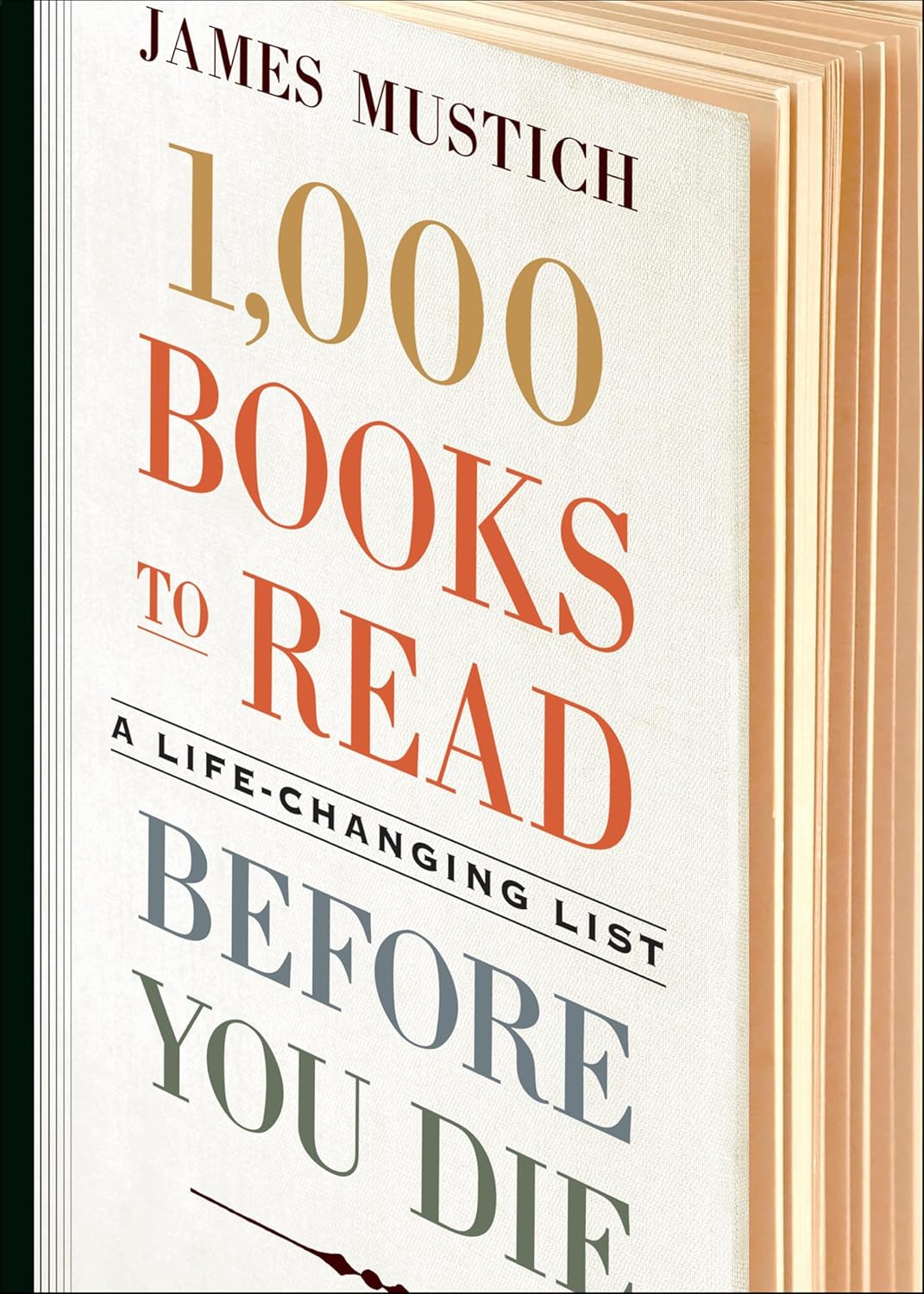 1,000 Books to Read Before You Die by James Mustich book cover