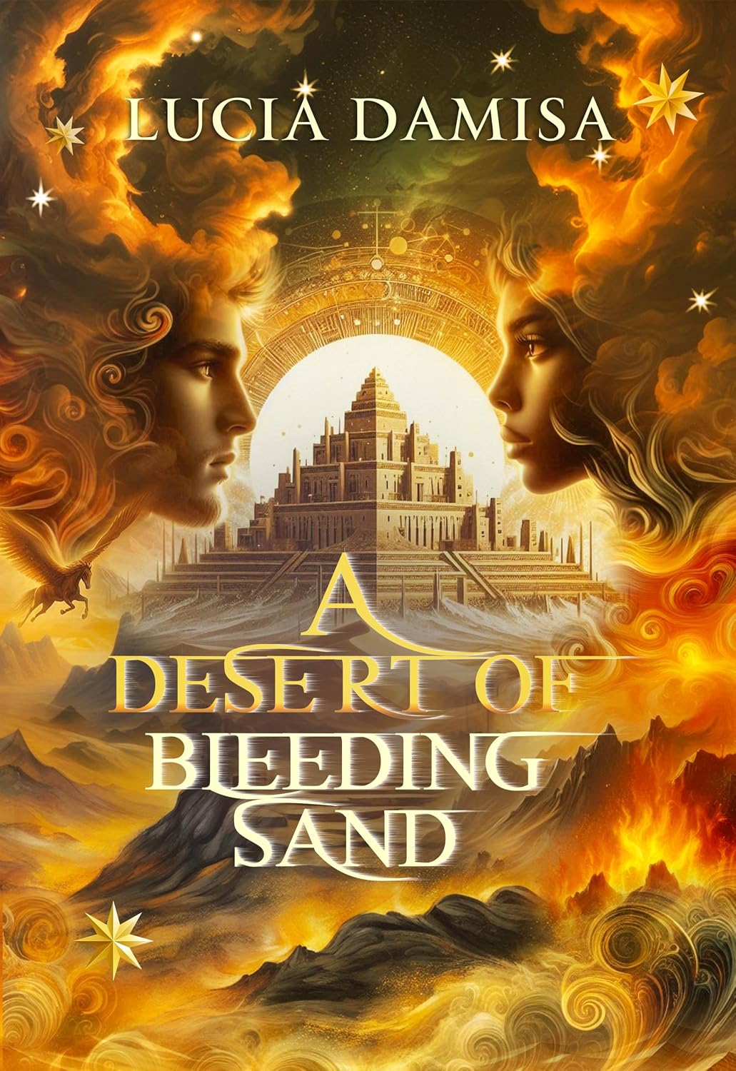 A Desert of Bleeding Sand by Lucia Damisa book cover