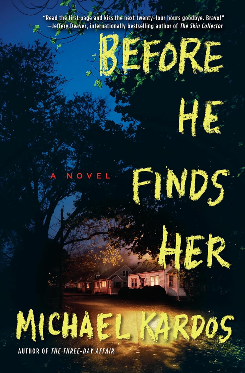 Before He Finds Her by Michael Kardos book cover