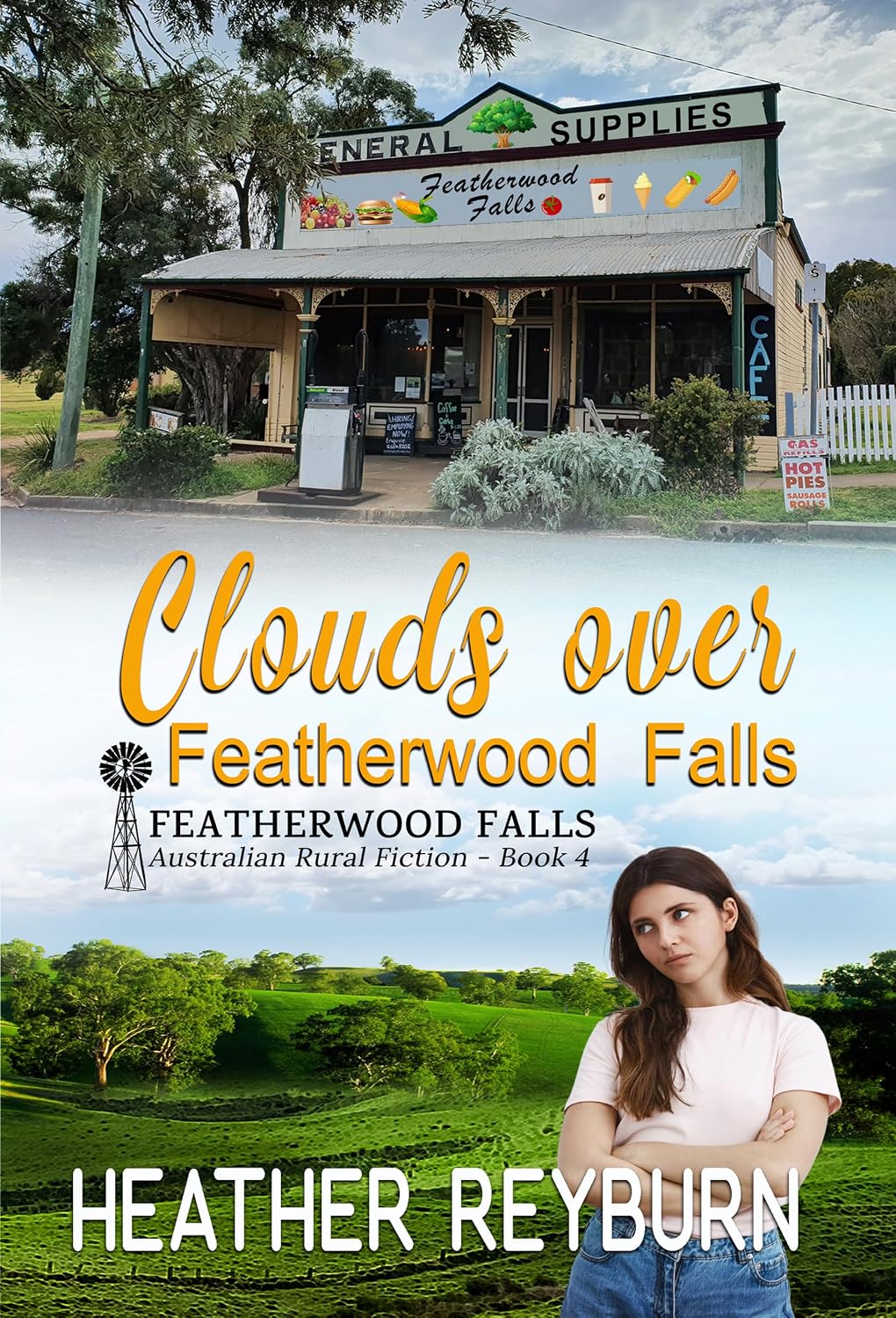 Clouds Over Featherwood Falls by Heather Reyburn book cover