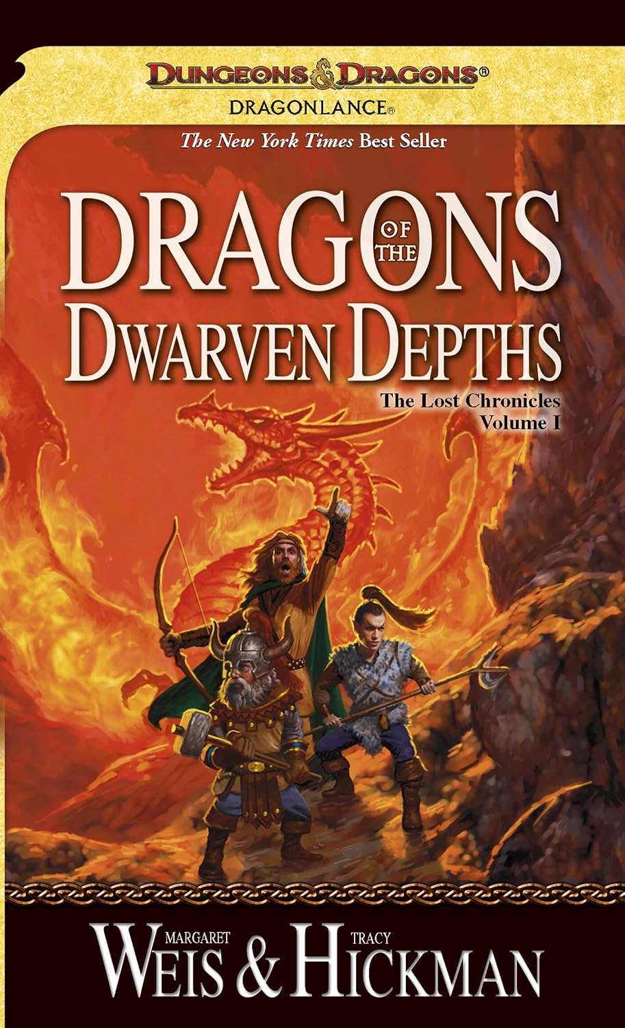 Dragons of the Dwarven Depths by Margaret Weis book cover