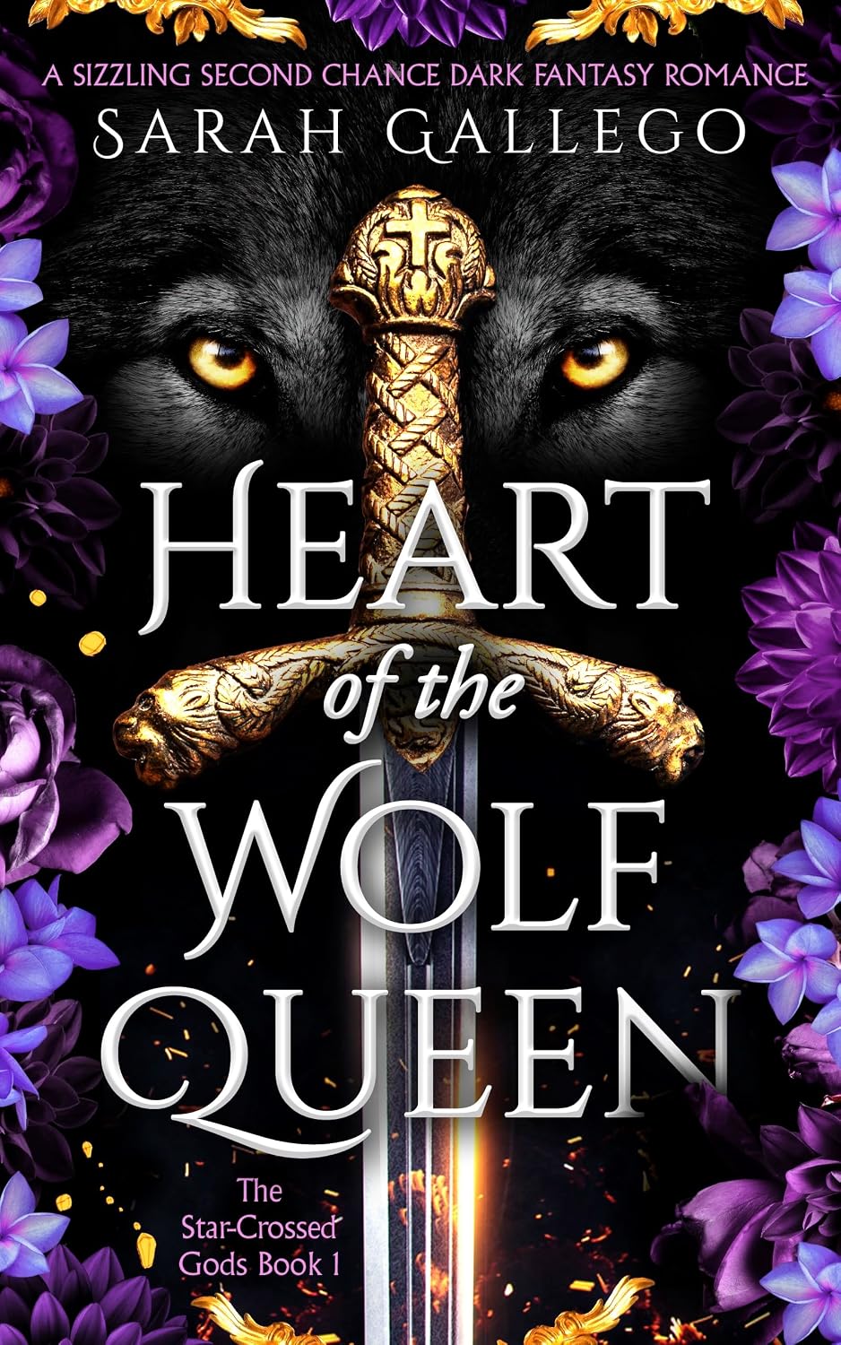 Heart of the Wolf Queen by Sarah  Gallego book cover