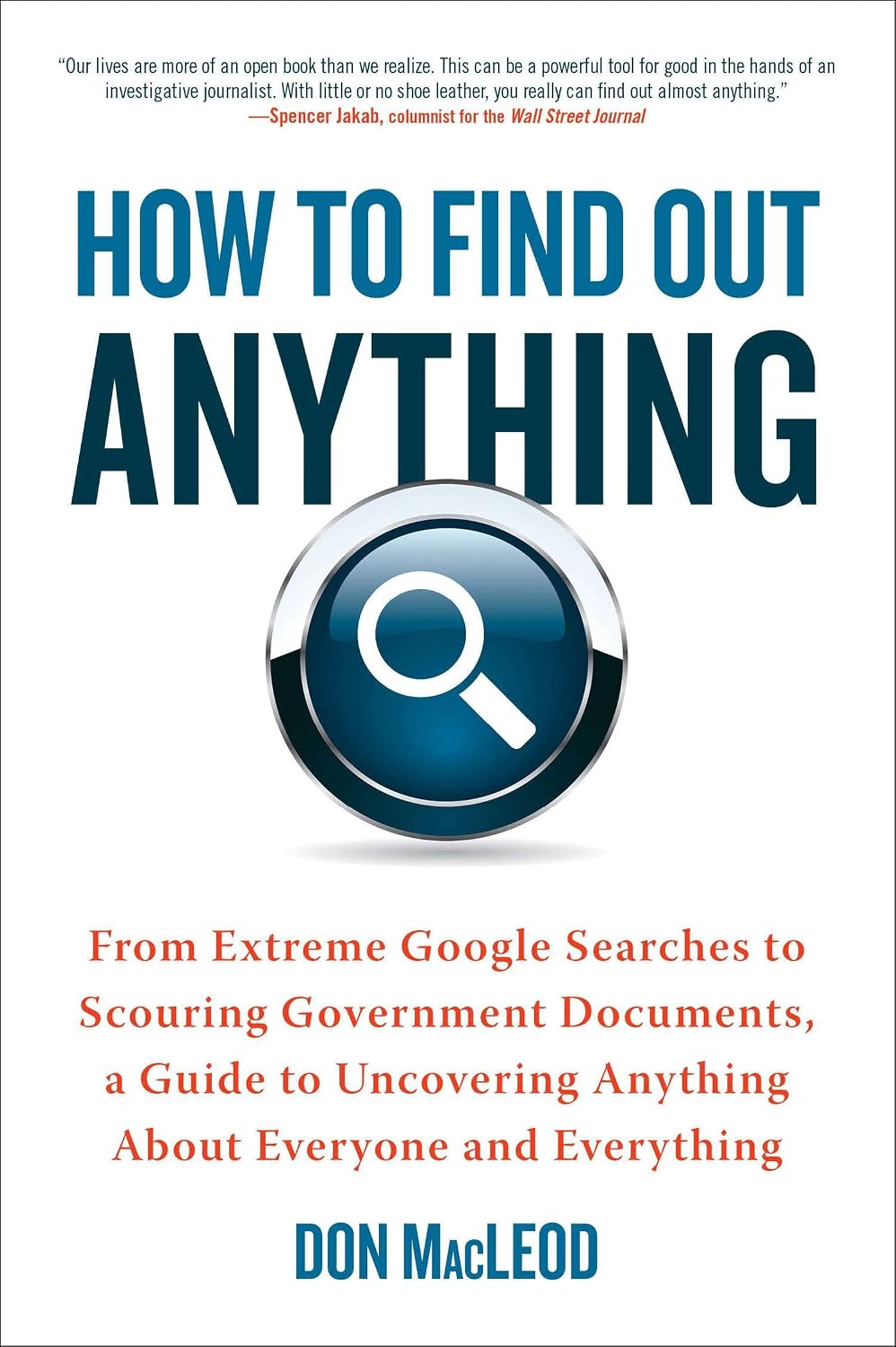 How to Find Out Anything by Don MacLeod book cover