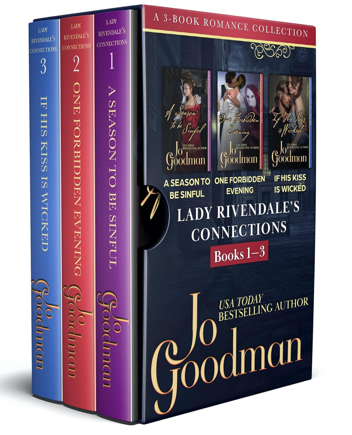 Lady Rivendale’s Connections: Books 1–3 by Jo Goodman book cover