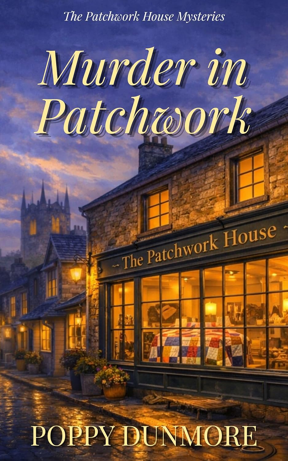 Murder in Patchwork by Poppy Dunmore book cover