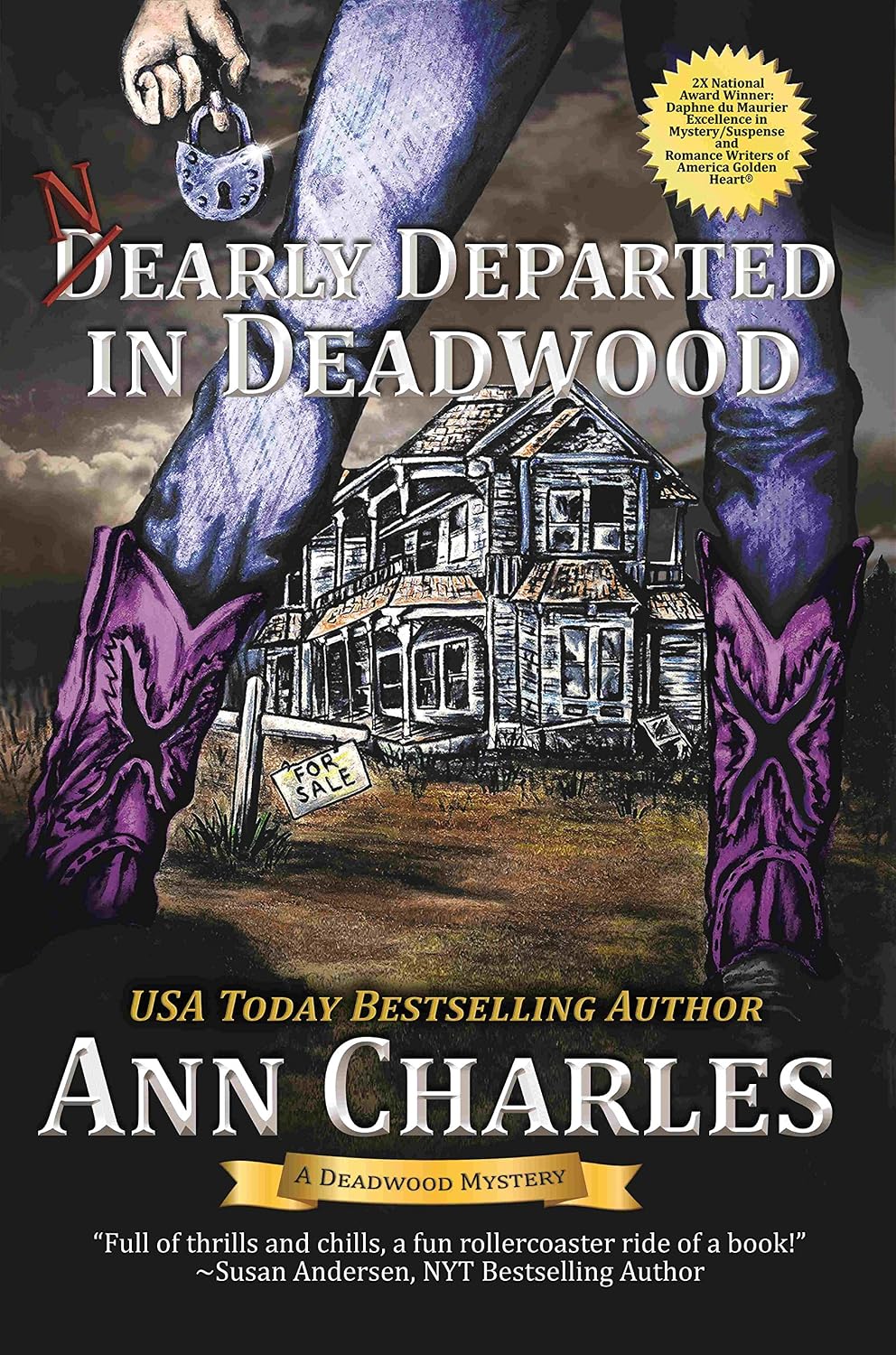 Nearly Departed in Deadwood by Ann Charles book cover
