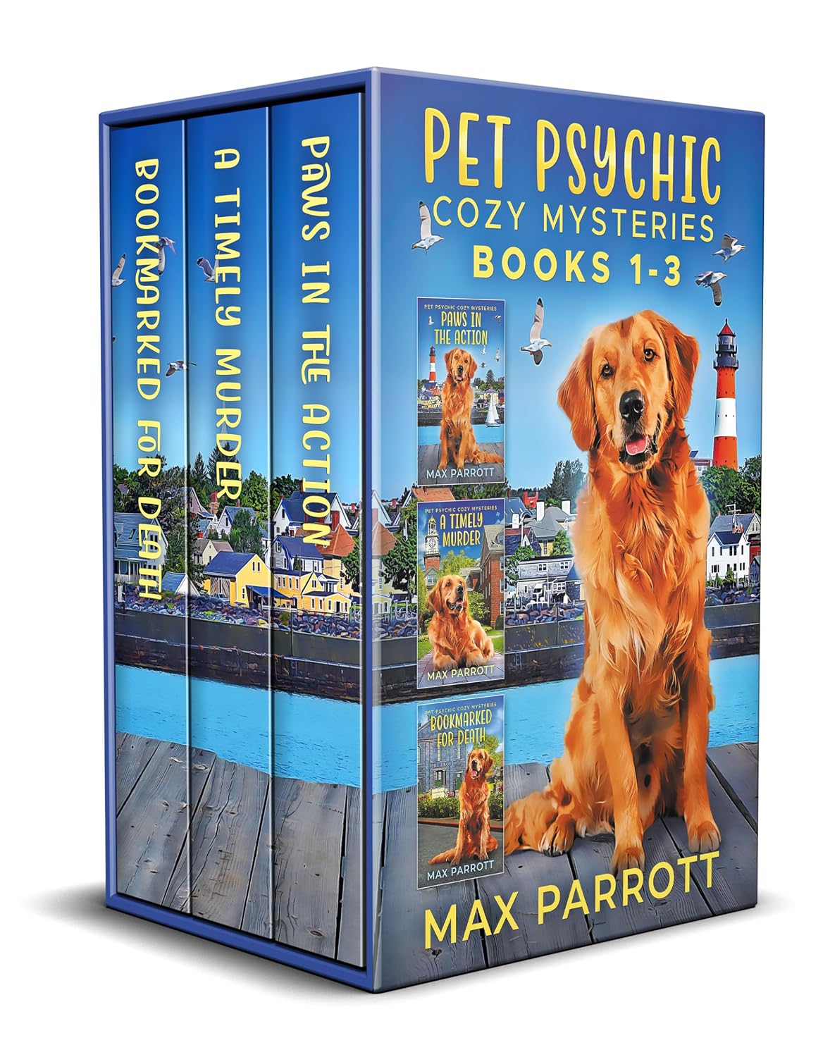Pet Psychic Cozy Mysteries (Books 1–3) by Max Parrott book cover