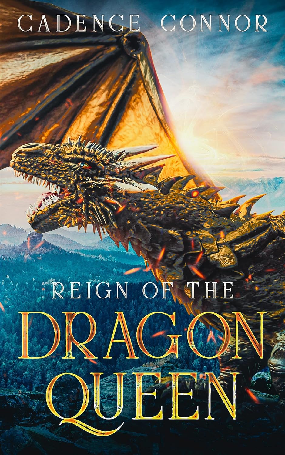 Reign of the Dragon Queen by Cadence Connor book cover