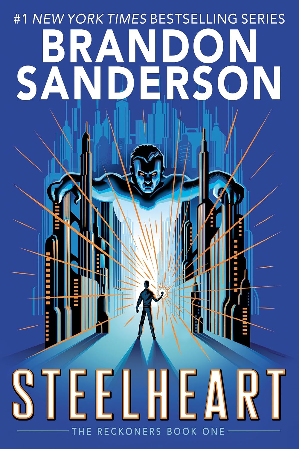 Steelheart by Brandon Sanderson book cover