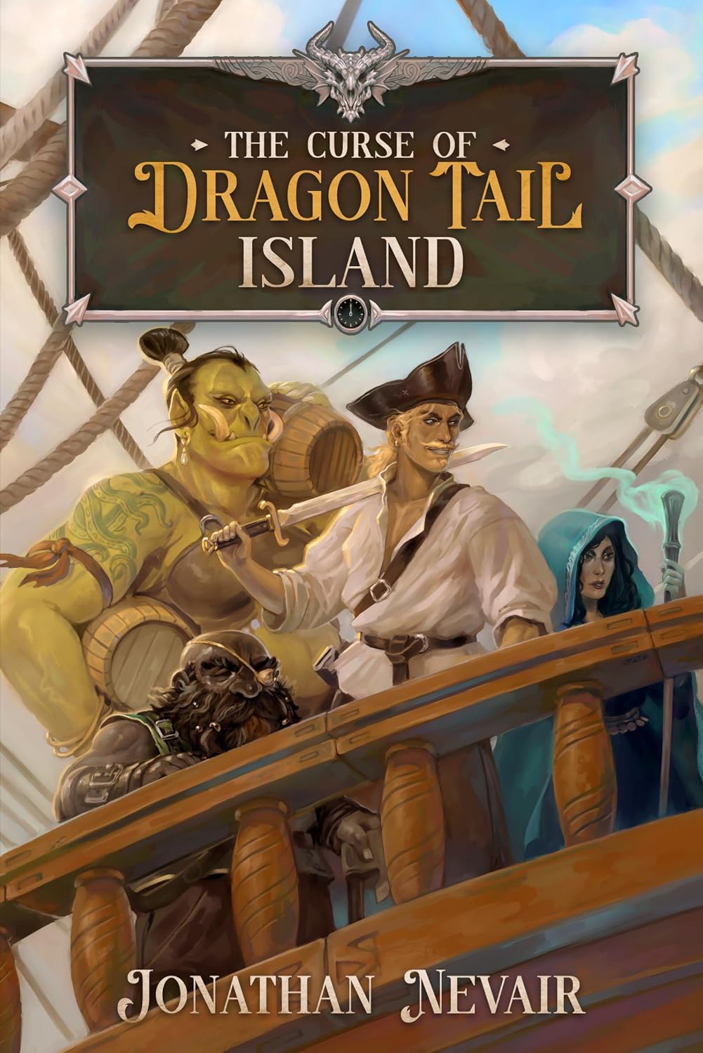 The Curse of Dragon Tail Island by Jonathan Nevair book cover
