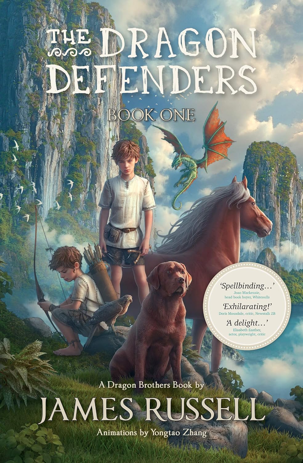 The Dragon Defenders (Book 1) by James Russell book cover