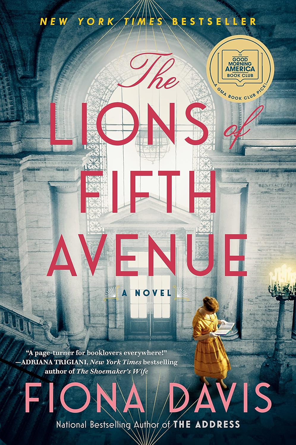 The Lions of Fifth Avenue by Fiona Davis book cover