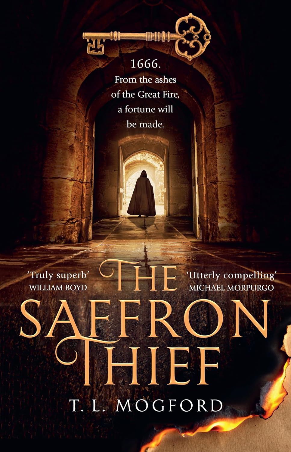 The Saffron Thief by T.L. Mogford book cover