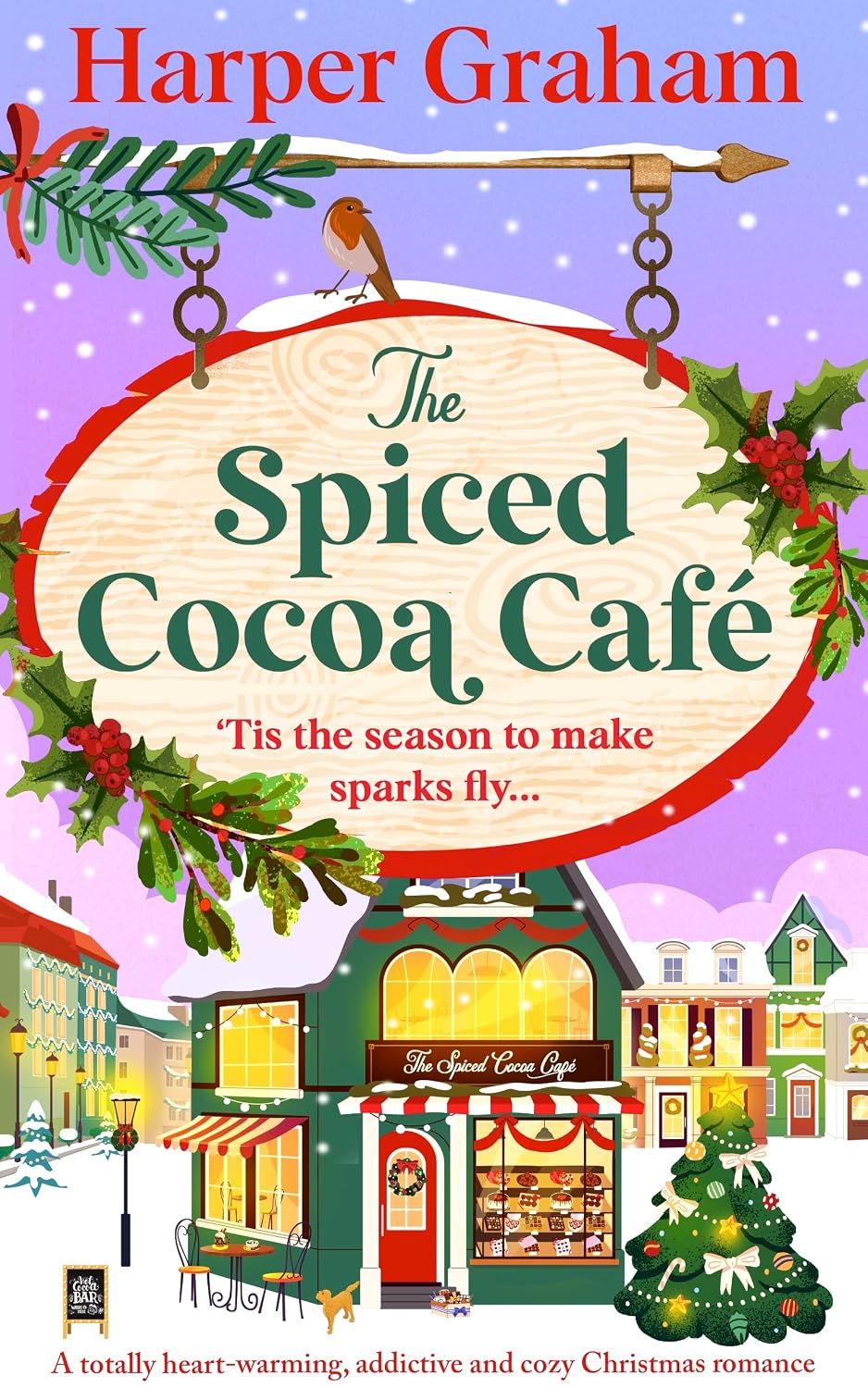 The Spiced Cocoa Café by Harper Graham book cover