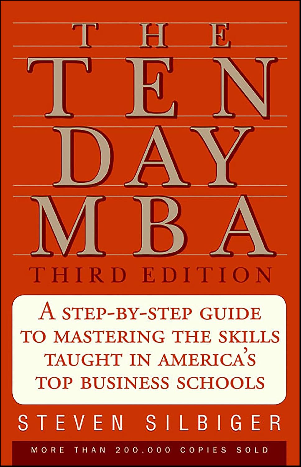 The Ten Day MBA (3rd Edition) by Steven A. Silbiger book cover