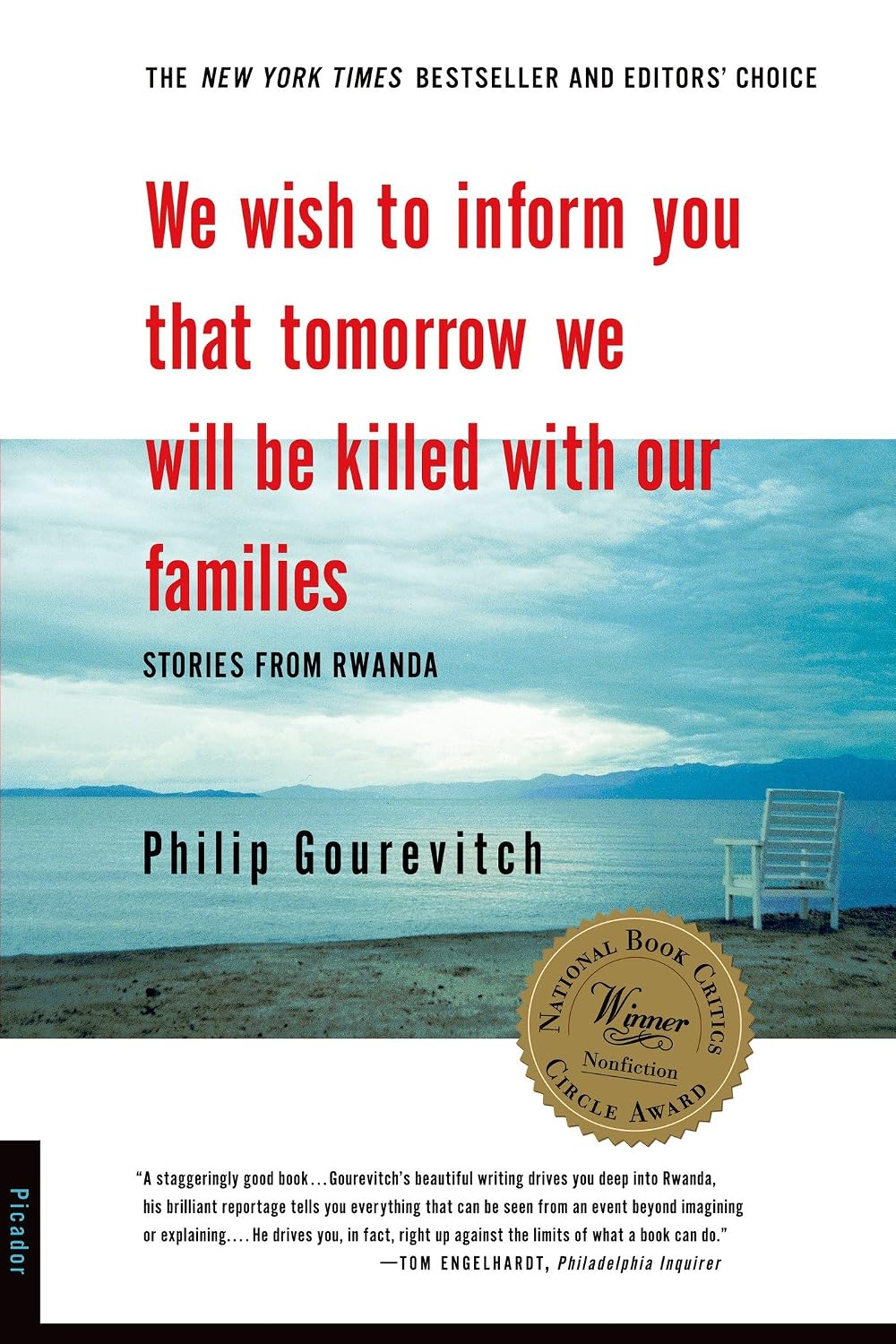 We Wish to Inform You That Tomorrow We Will Be Killed with Our Families by Philip Gourevitch book cover